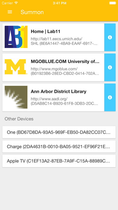 Emulate iPhone app Summon [Lab11] using MyAndroid
